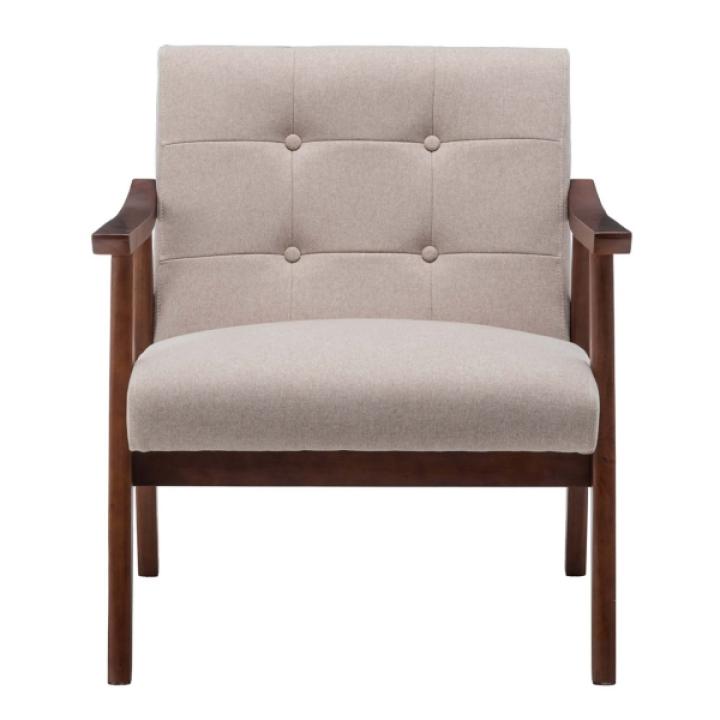 Beige Tufted Natalie Accent Chair