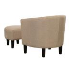 Oatmeal Churchill Accent Chair & Ottoman Set