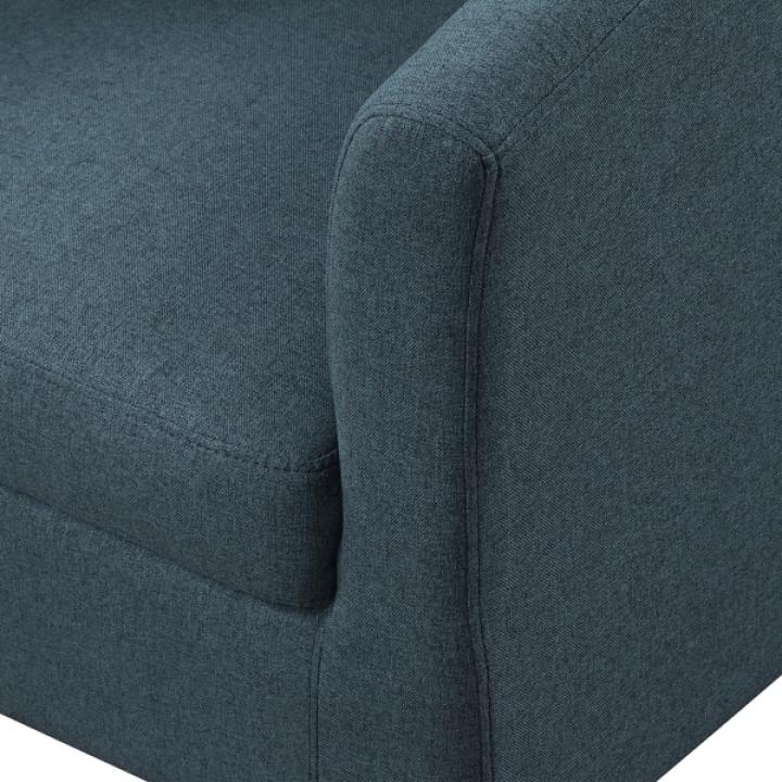Navy Diamond Tufted Accent Chair & Ottoman Set