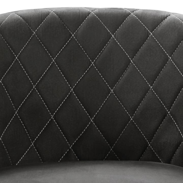 Black Diamond Tufted Accent Chair & Ottoman Set