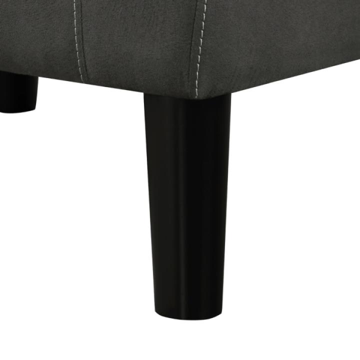 Black Diamond Tufted Accent Chair & Ottoman Set