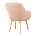Pink Sherpa Wingback Charlie Accent Chair