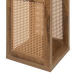 Northfield Brown Woven Rattan Open Accent Table