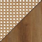 Northfield Brown Woven Rattan Open Accent Table