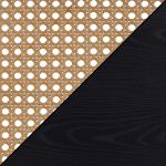 Northfield Black Woven Rattan Open Accent Table