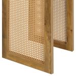 Northfield Brown Rattan Sides Open Accent Table