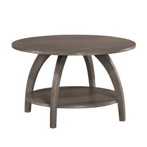 Aldrin Round Grey Wash Coffee Table