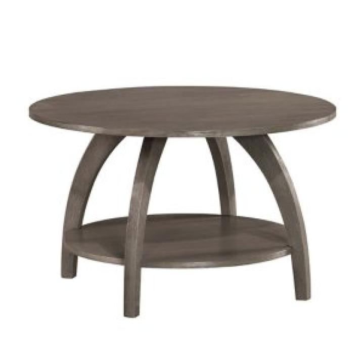 Aldrin Round Grey Wash Coffee Table
