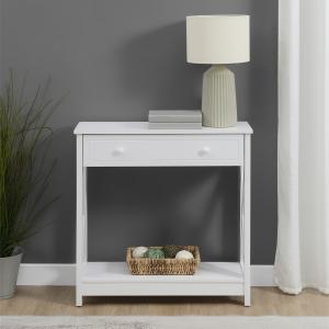 Oxford White X-Panel Console Table