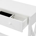 Oxford White X-Panel Console Table