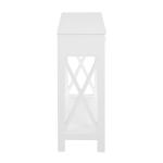 Oxford White X-Panel Console Table