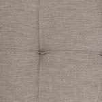 Tan Upholstered Round Shoe Storage Ottoman