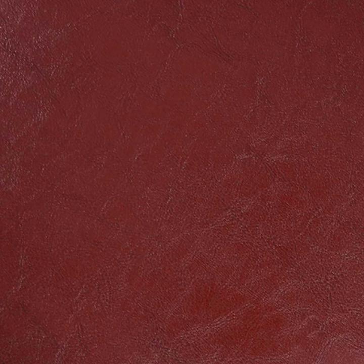 Red Faux Leather Round Shoe Storage Ottoman