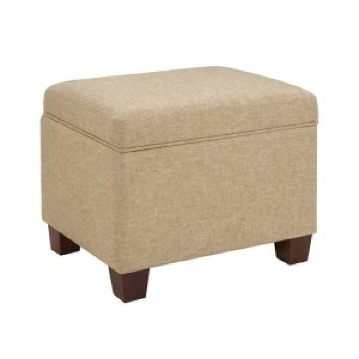 Beige Madison Storage Ottoman