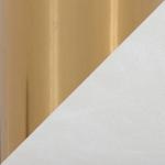 Cream Faux Leather & Gold Marshall Office Chair