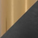 Gray Faux Leather & Gold Marshall Office Chair