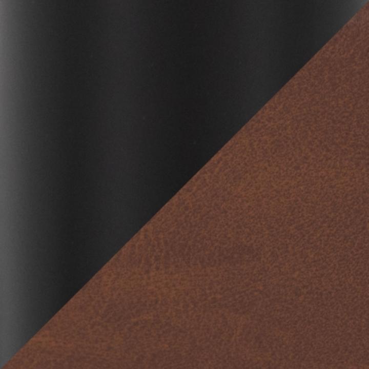 Brown Faux Leather & Black Marshall Office Chair