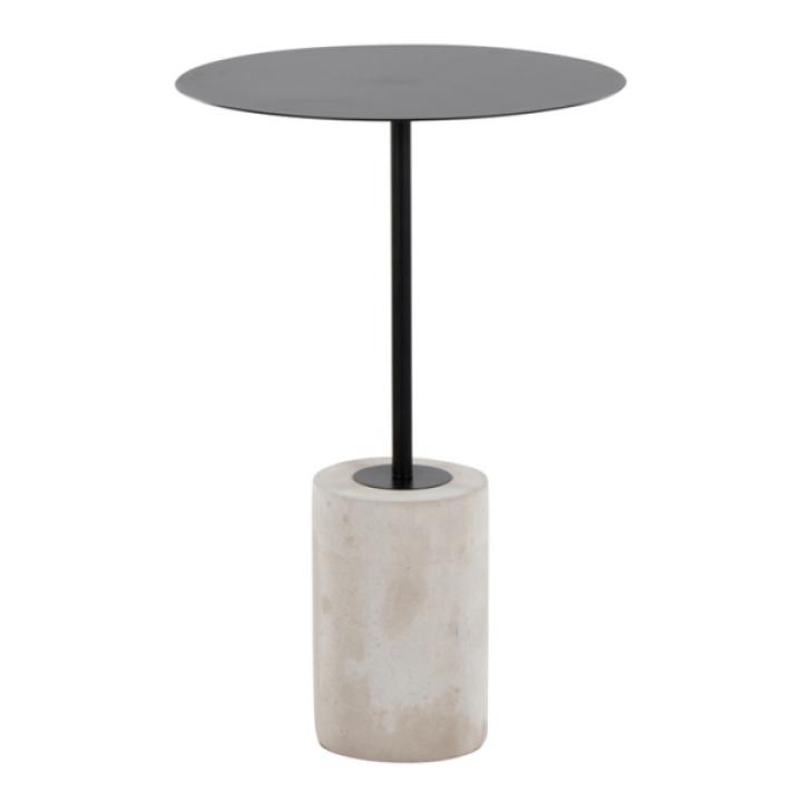 Black Metal & Concrete Janis Cocktail Table