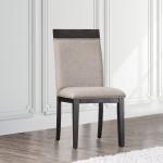 Gray Upholstered Erin Dining Chairs, Set of 2