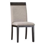 Gray Upholstered Erin Dining Chairs, Set of 2