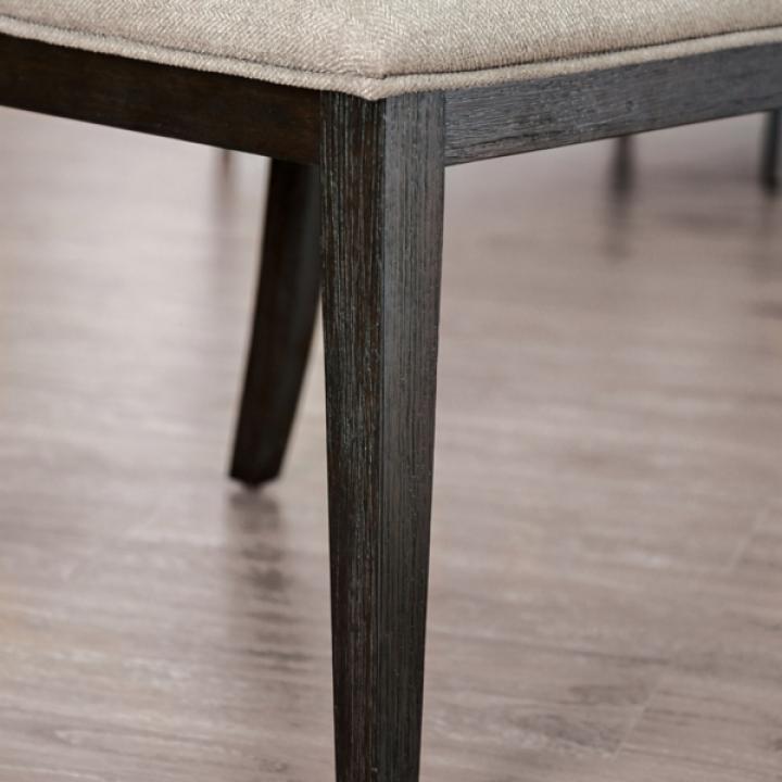 Gray Upholstered Erin Dining Chairs, Set of 2