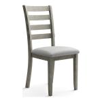 Gray Upholstered Lucas Dining Chairs, Set of 2
