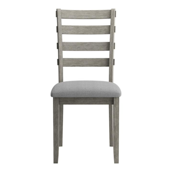 Gray Upholstered Lucas Dining Chairs, Set of 2