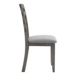 Gray Upholstered Lucas Dining Chairs, Set of 2