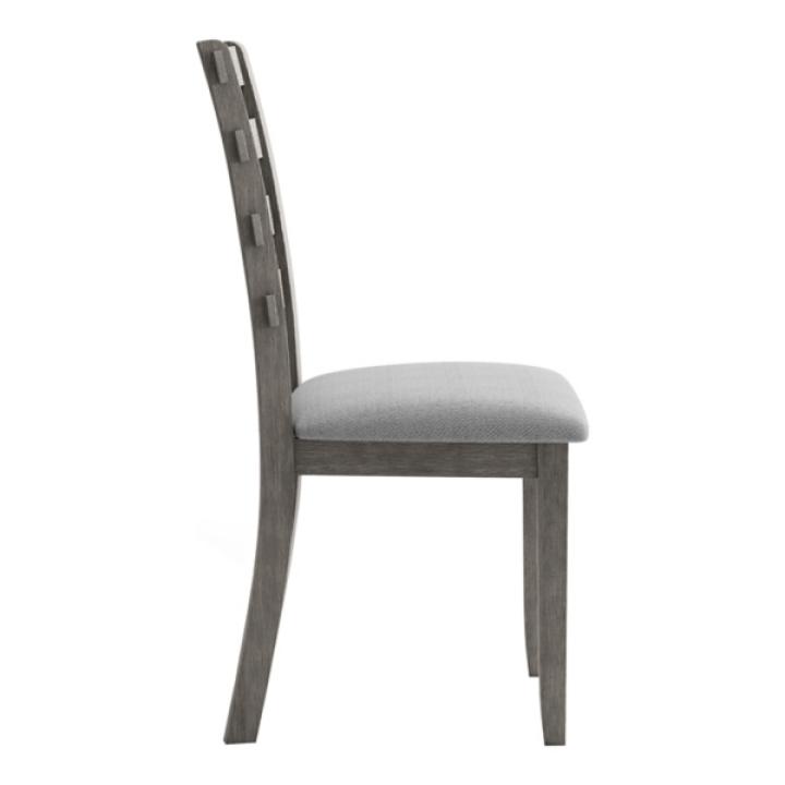 Gray Upholstered Lucas Dining Chairs, Set of 2