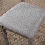 Gray Upholstered Lucas Dining Chairs, Set of 2