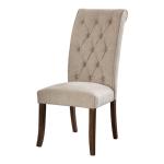 Beige Tufted Landon Dining Chairs, Set of 2