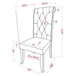 Beige Tufted Landon Dining Chairs, Set of 2