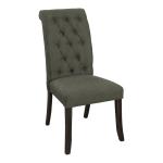 Gray Tufted Landon Dining Chairs, Set of 2