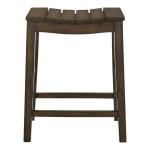 Dark Oak Wood Whitcombe Counter Stools, Set of 2