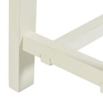 Antique White Wood Noah Bench