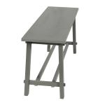 Antique Gray Wood Noah Bench