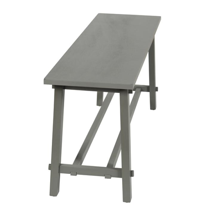 Antique Gray Wood Noah Bench