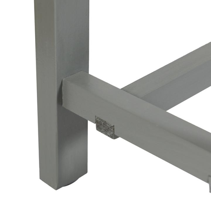 Antique Gray Wood Noah Bench