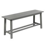 Antique Gray Wood Noah Bench