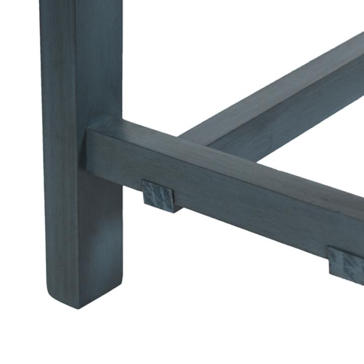 Antique Navy Wood Noah Bench