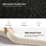 Black Boucle Chenille George Accent Chair