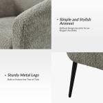 Gray Boucle Chenille George Accent Chair