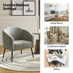 Gray Boucle Chenille George Accent Chair