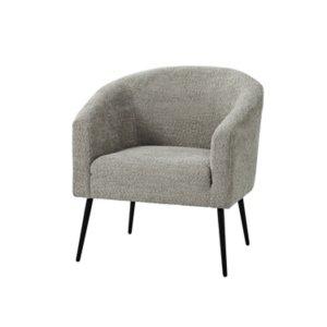 Gray Boucle Chenille George Accent Chair