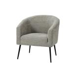 Gray Boucle Chenille George Accent Chair