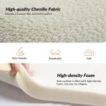 Ivory Boucle Chenille George Accent Chair