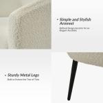 Ivory Boucle Chenille George Accent Chair