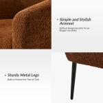 Brown Boucle Chenille George Accent Chair