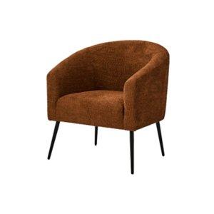 Brown Boucle Chenille George Accent Chair