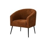 Brown Boucle Chenille George Accent Chair